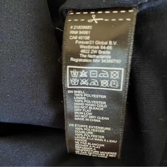 NWT Navy Blue Rosette Dress - Picture 9 of 9